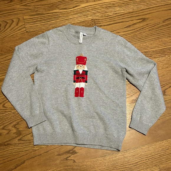 Janie and Jack Nutcracker Gray Sweater - Picture 4 of 7